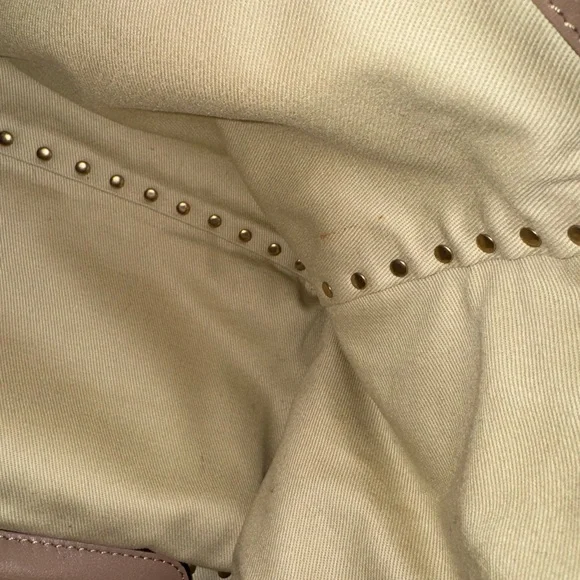 Valentino Garavani Beige Rockstud Tote - Picture 8 of 10